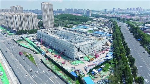 济南首家山姆会员商店已完成二次结构施工